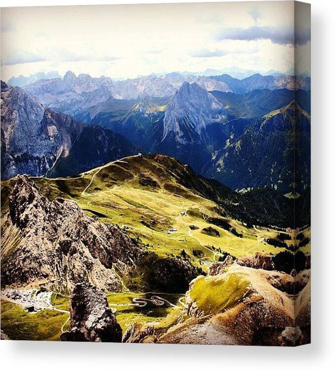 Scenery Canvas Print featuring the photograph Dolomites #27 by Luisa Azzolini