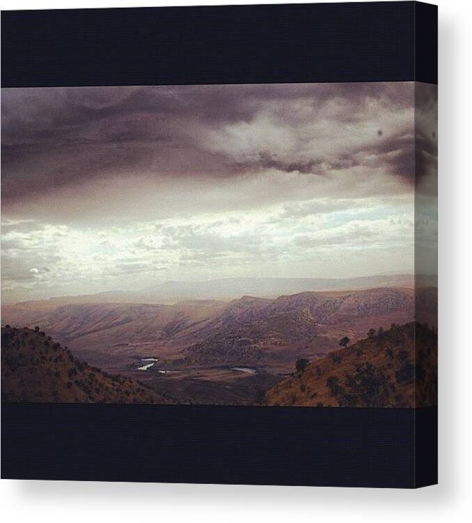 Mountain Canvas Print featuring the photograph Instagram Photo #281345413702 by Shahd Abbasi