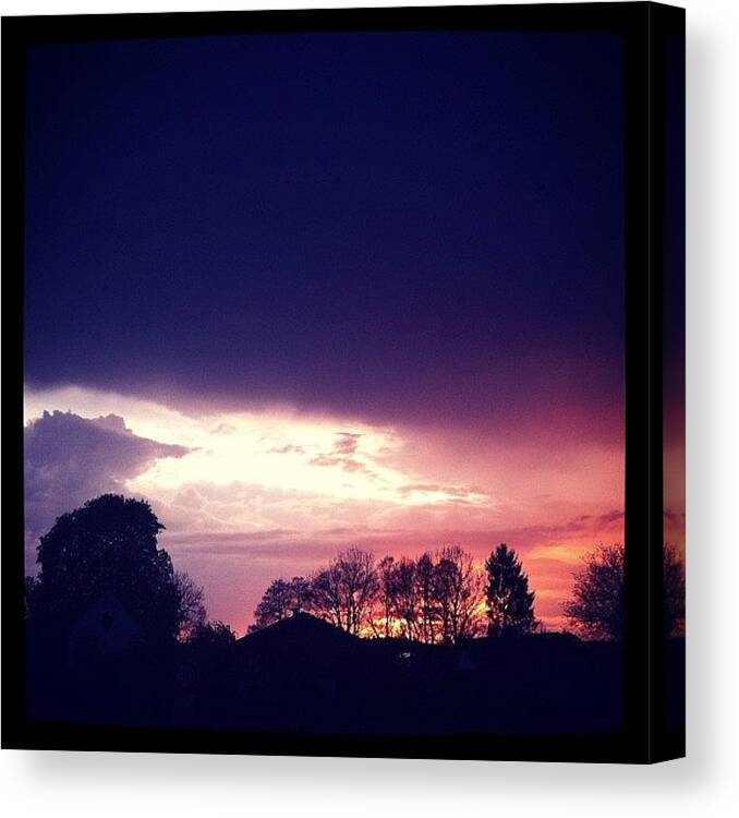 Sunset Canvas Print featuring the photograph #sunset #3 by Charlotte Ashu