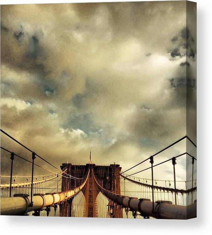 Bridge Canvas Print featuring the photograph Instagram Photo #31344105425 by Joel Lopez