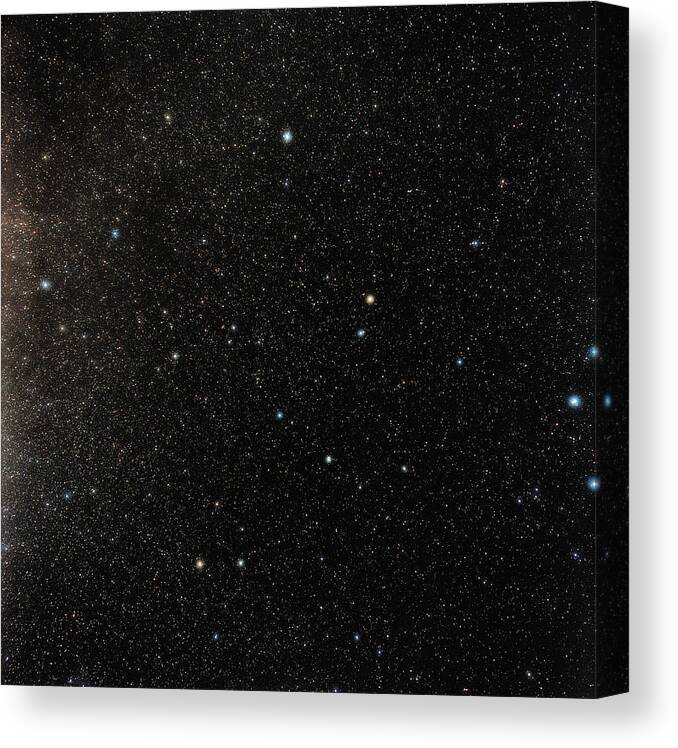 Astronomy Canvas Print featuring the photograph North Celestial Pole #4 by Eckhard Slawik