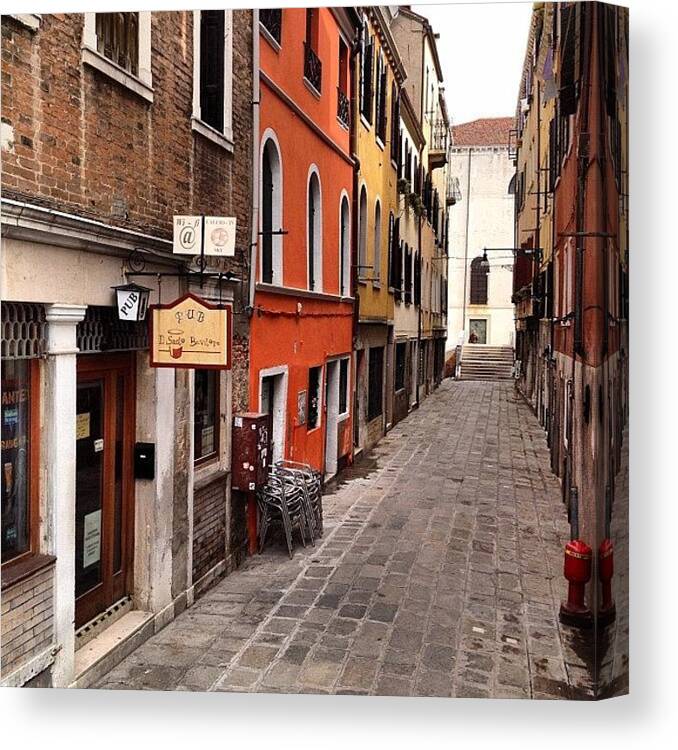 Venice Canvas Print featuring the photograph Venice Italy #4 by Irina Moskalev