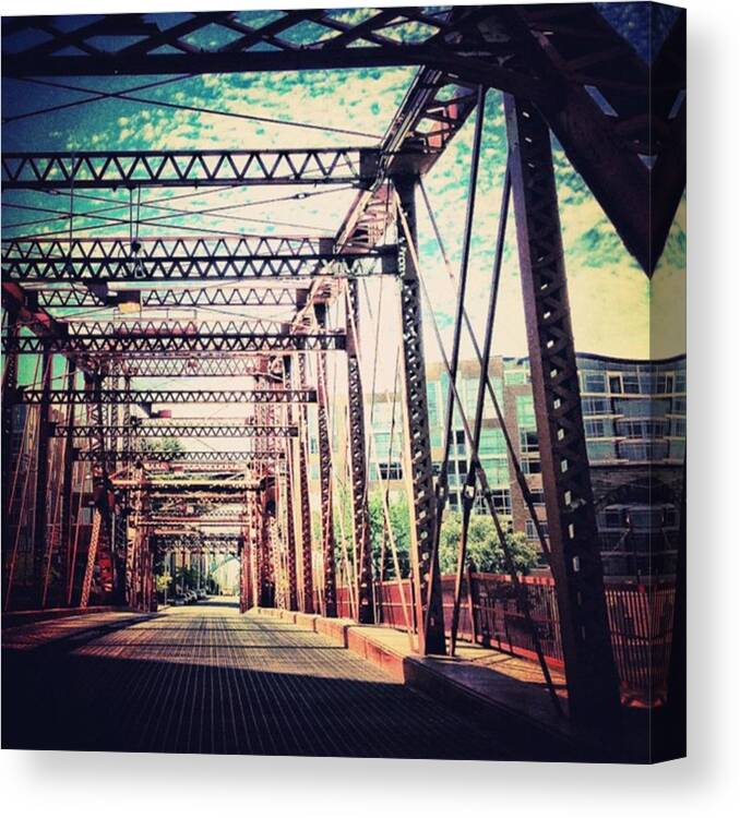 Bridge Canvas Print featuring the photograph Instagram Photo #481340067409 by Pete Michaud