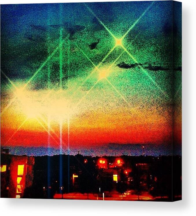 Instaclouds Canvas Print featuring the photograph #5 by Katie Williams