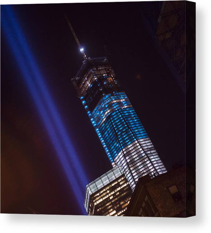  Canvas Print featuring the photograph Ground Zero Freedom Tower #5 by Theodore Jones