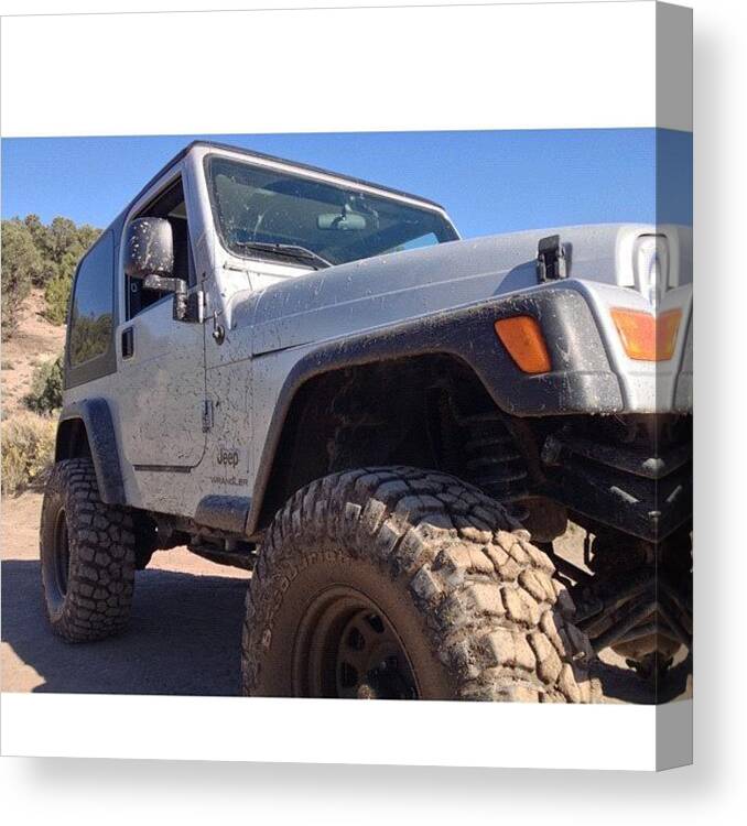 Jeeplover Canvas Print featuring the photograph #jeep #jeepwrangler #4x4 #offroad #5 by James Crawshaw