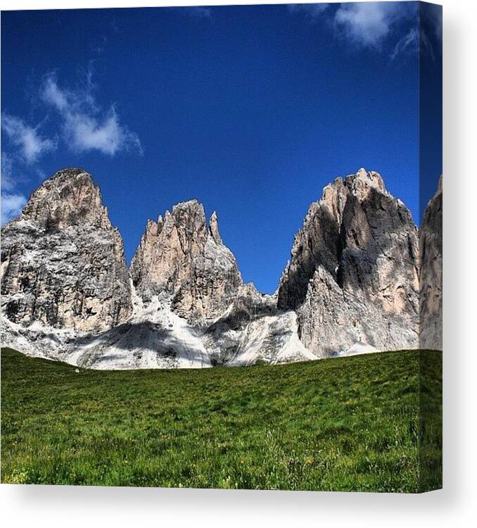 Canvas Print featuring the photograph Dolomites #6 by Luisa Azzolini