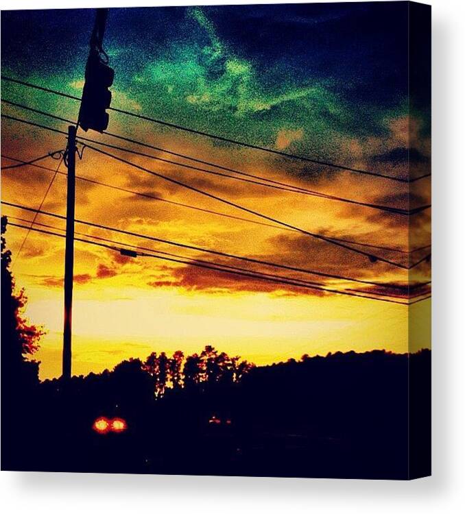 Instaclouds Canvas Print featuring the photograph #7 by Katie Williams