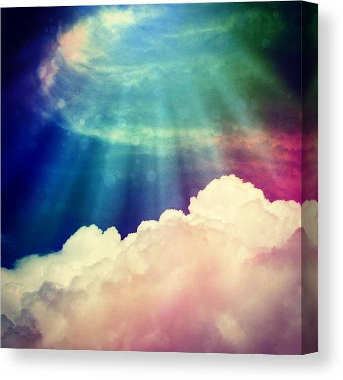  Canvas Print featuring the photograph Clouds #9 by Luisa Azzolini