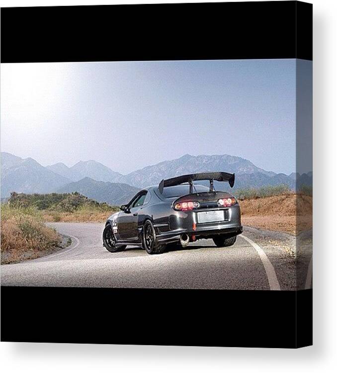 Sportscar Canvas Print featuring the photograph 900 Hp Of Supra Love 😍 #supra by Exotic Rides