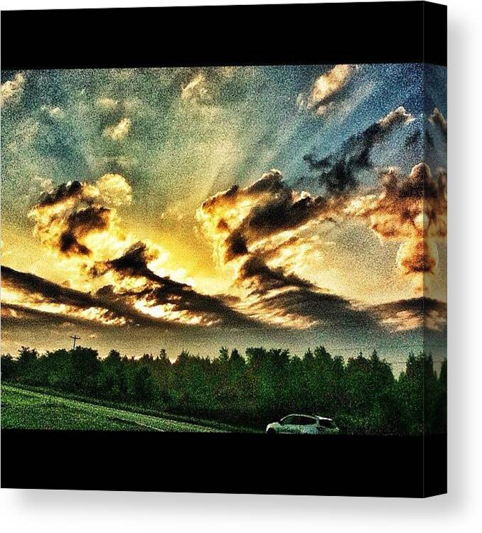 Instaclouds Canvas Print featuring the photograph Instagram Photo #951342233624 by Aaron Justice