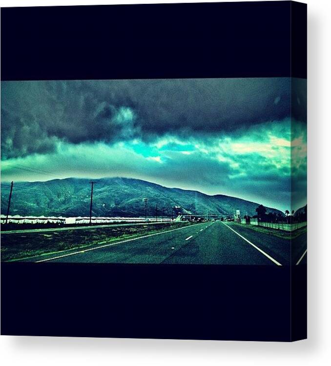 Beautiful Canvas Print featuring the photograph A Nice Pch Drive Today. Malibu by Ray Jay