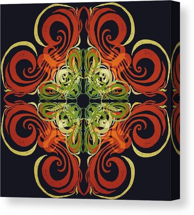 Swirls Canvas Print featuring the photograph A #pattern I Did Recently Inspired by Linandara Linandara