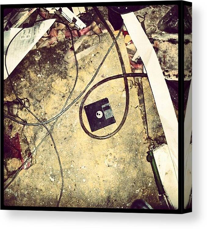 Blood Canvas Print featuring the photograph A Pretty Gritty Blast From The Past by RJ Kozain