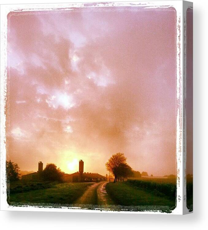 Instagram Canvas Print featuring the photograph A Promising Start To The Day - Morning by Pete Carr