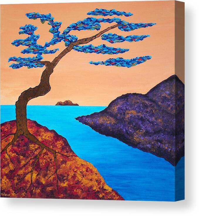 Tree Canvas Print featuring the painting A Tree for Trudy Three by Randall Weidner