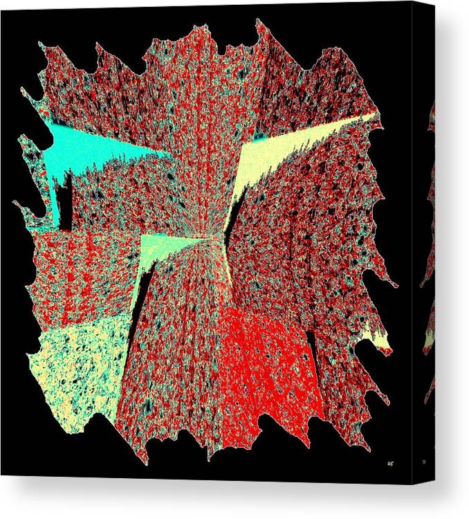 Abstract Fusion Canvas Print featuring the digital art Abstract Fusion 29 by Will Borden