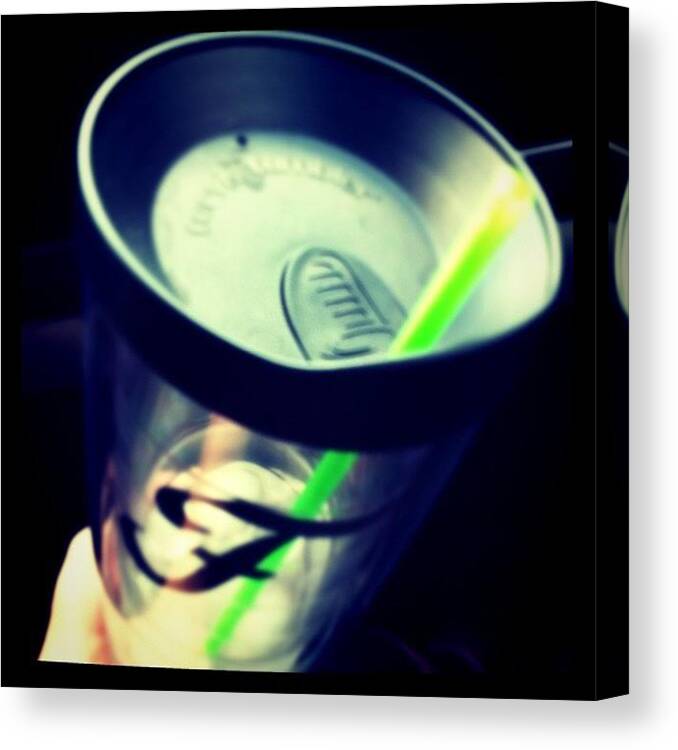 Tumbler Canvas Print featuring the photograph Adult Sippycup by Corrie Pannell Fleming