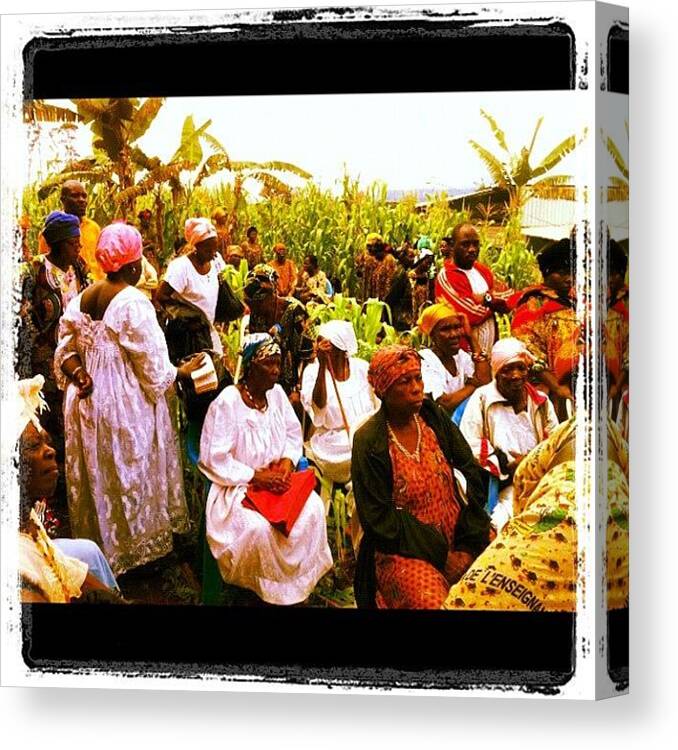 Burial Canvas Print featuring the photograph #african #women In A Local #funeral And by Luis Alberto