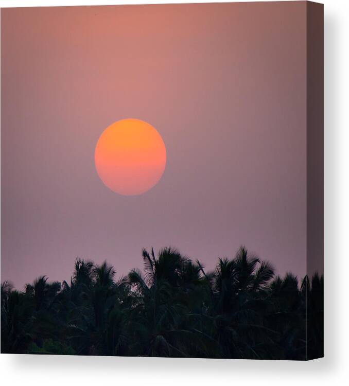 Bangalore Canvas Print featuring the photograph An old passes a new day arrives by SAURAVphoto Online Store