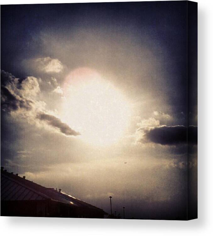 Andrography Canvas Print featuring the photograph #andrography #nexuss #random #sun by Kel Hill