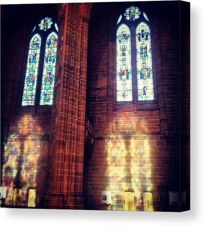 Androidcommunity Canvas Print featuring the photograph #anglican #cathedral #cathedrals by Abdelrahman Alawwad