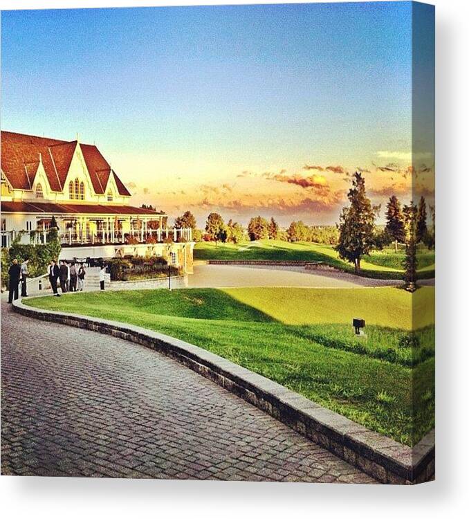 Golf Canvas Print featuring the photograph #angusglen #golf #club #celebration by Dj Mello D
