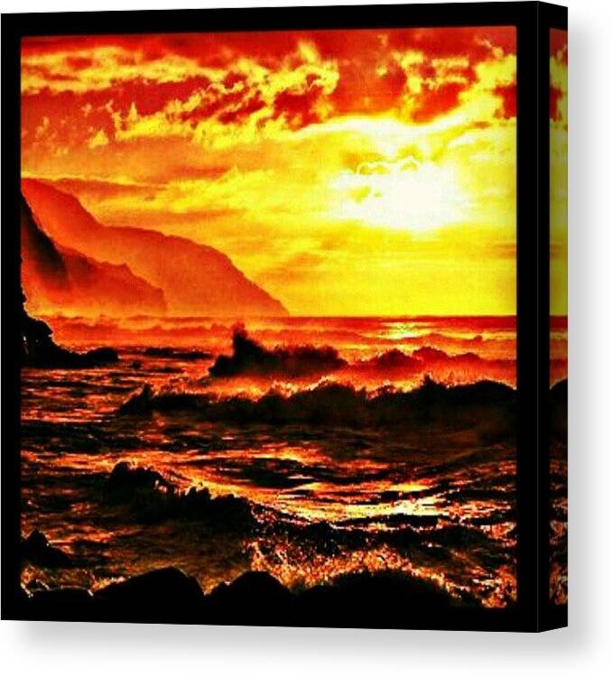 Ig Canvas Print featuring the photograph Another Day Is Done. #sun #sunset by Mary Carter