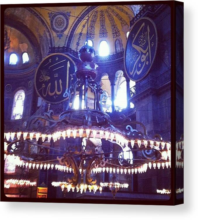 Turkey Canvas Print featuring the photograph Another Shot Inside The Hagia Sofia by Jenn Garcia