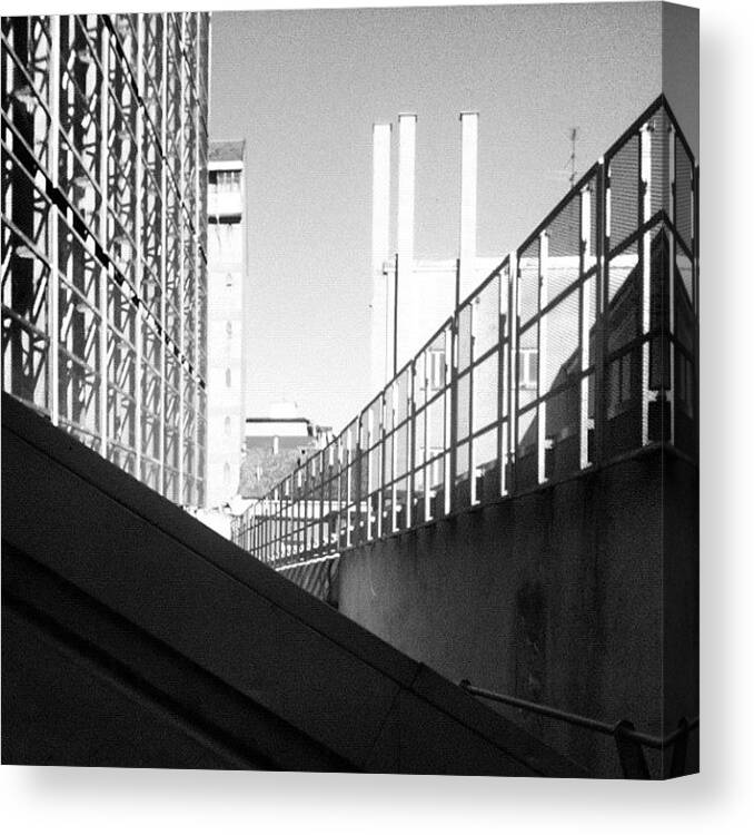 Igersalessandria Canvas Print featuring the photograph #architecture #instahub #instago by Marina Baruffi