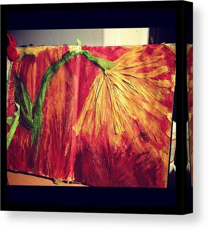 Beautiful Canvas Print featuring the photograph #artist #acrylic #artjournal #beautiful by Erica Graves