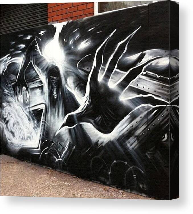 Nails Canvas Print featuring the photograph #artist #walls #wall #upfest #2011 #can by Nigel Brown