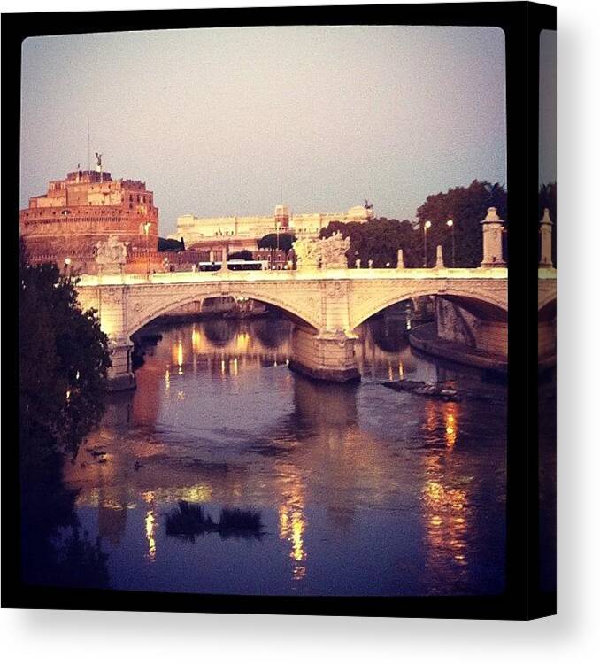 Castles Canvas Print featuring the photograph Atardecer by Marce HH
