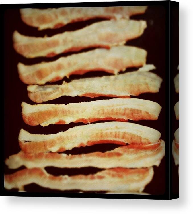 Bacon Canvas Print featuring the photograph Bacon and Bacon by Florian Divi