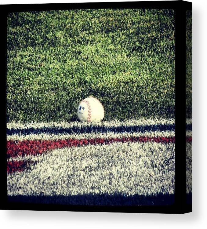 Reds Canvas Print featuring the photograph Baseball #redsbaseball #reds by Reds Pics