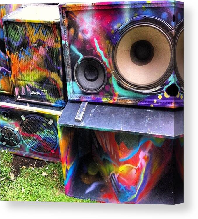 Speakers Canvas Print featuring the photograph Bass by Tim Topping