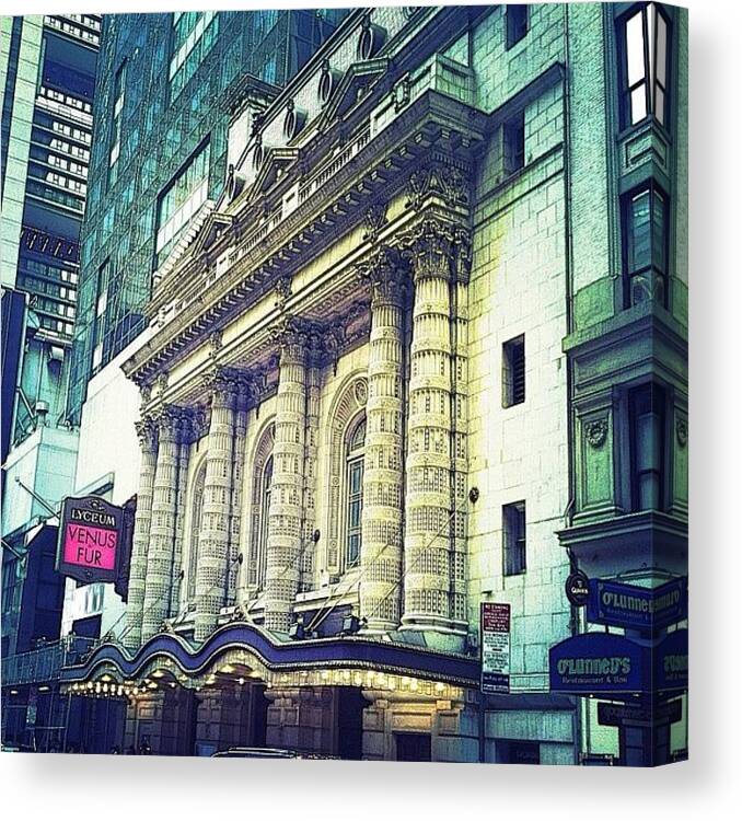 Mobilephotography Canvas Print featuring the photograph Beaux Arts Architecture by Natasha Marco