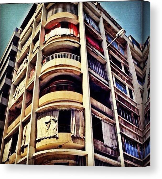 Photo Canvas Print featuring the photograph Beirut Residence by Yalin Tuna