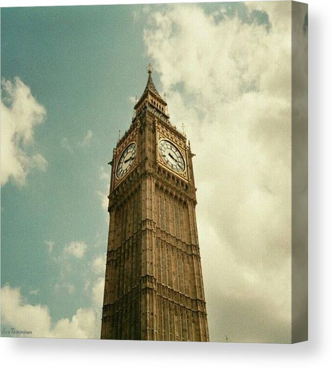 Instagrammer Canvas Print featuring the photograph Big Ben by Eve Tamminen