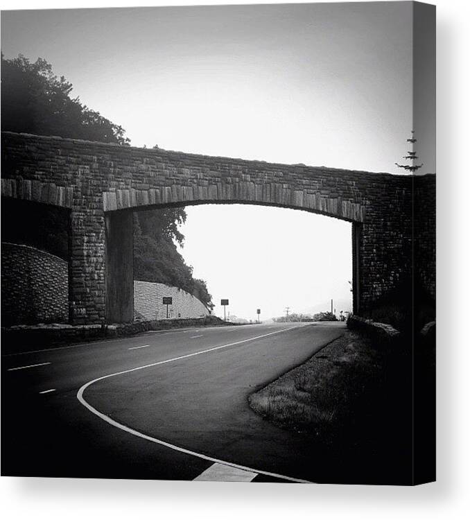 Tagstagram Canvas Print featuring the photograph #bnw #bw_lover #blackandwhiteonly by Jeff Summers