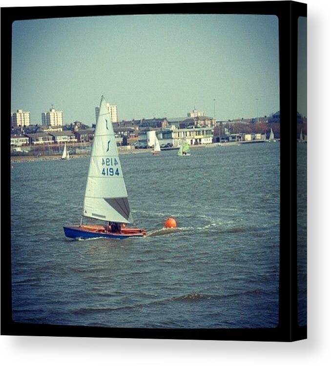 Harbor Canvas Print featuring the photograph #boat #marina #harbor #sail #marine by Miss Wilkinson