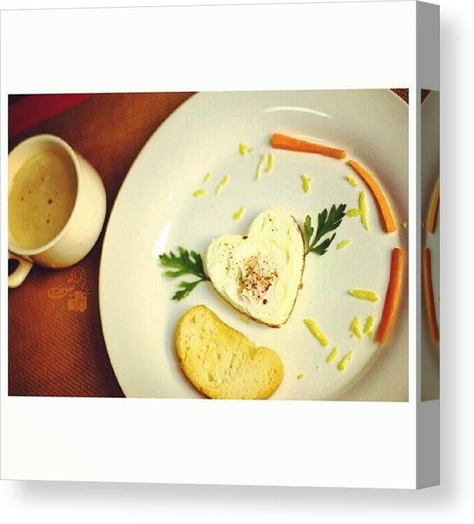 Fly Canvas Print featuring the photograph #breakfast 2 ♥ by Shooq Alkaabi