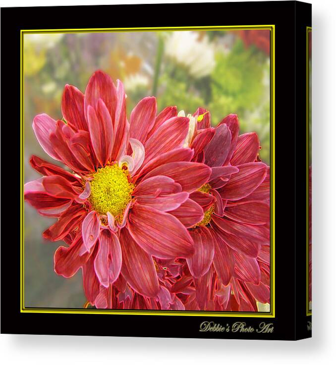 Nature Canvas Print featuring the digital art Bright edges by Debbie Portwood