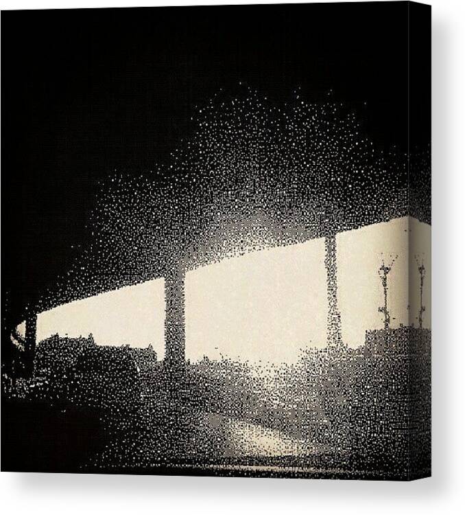  Canvas Print featuring the photograph Bruckner Sun Explosion Under The by Radiofreebronx Rox