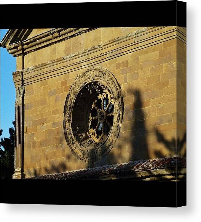 Building Canvas Print featuring the photograph #buildinglover #buildings #building by Luca Sabatini 