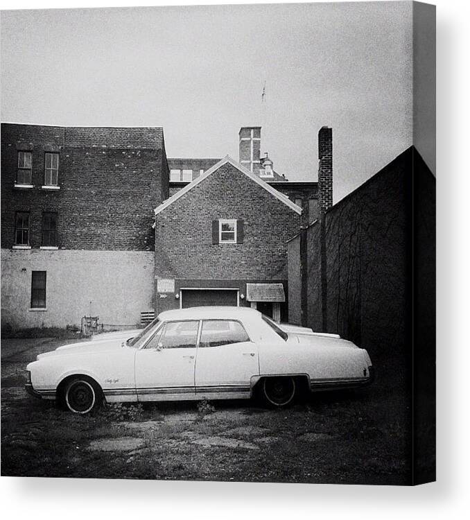 Blackandwhite Canvas Print featuring the photograph #bw #blackandwhite #vintage #classic by Donny Bajohr