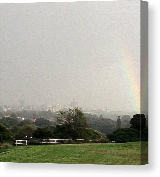 Photo Canvas Print featuring the photograph Can U See The Rainbow by Ricky Lobatto