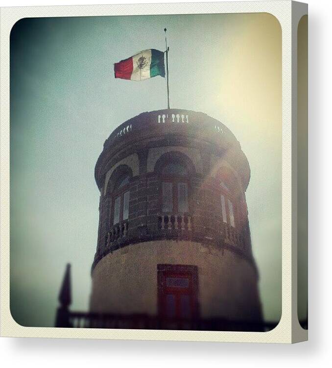 Banderas Canvas Print featuring the photograph Castillo De Chapultepec by Lorh Landry