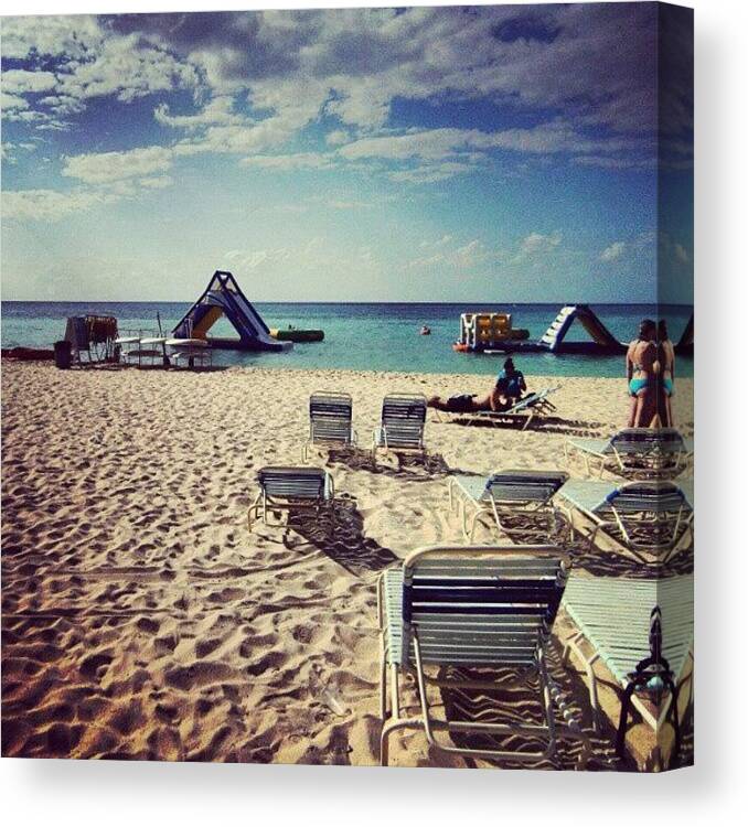 Instagram Canvas Print featuring the photograph Catamaran Beach Mexico #private #beach by Baihaqi Siagian