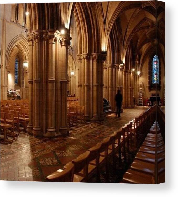 City Canvas Print featuring the photograph #cathedral #church #dublin #ireland by Michael Lynch